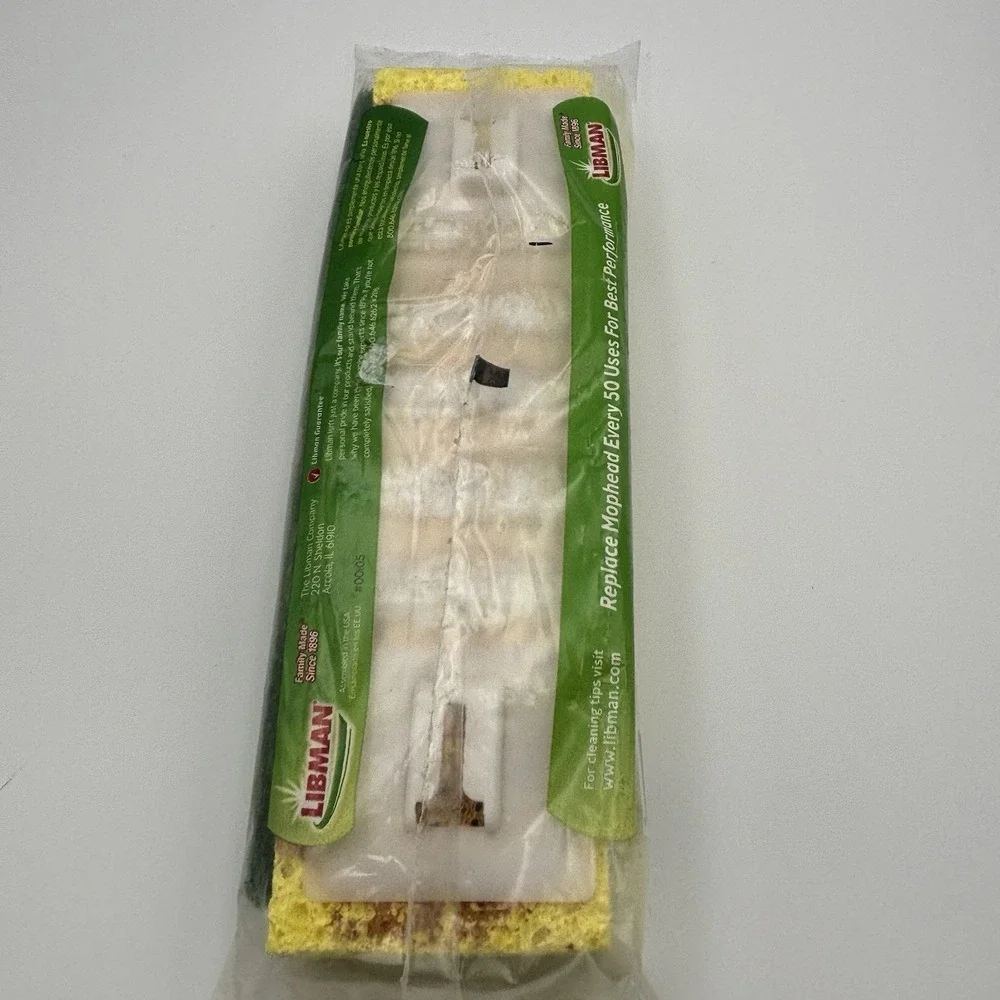 Libman Scrubster Mop Refill #00105 Fits #103 Scrubber Strip Cellulous Sealed New